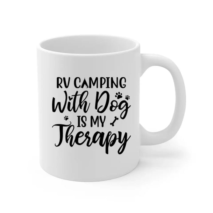 Personalized Mug, RV Camping Couple & Dogs, Gifts for Camping and Dogs Lovers