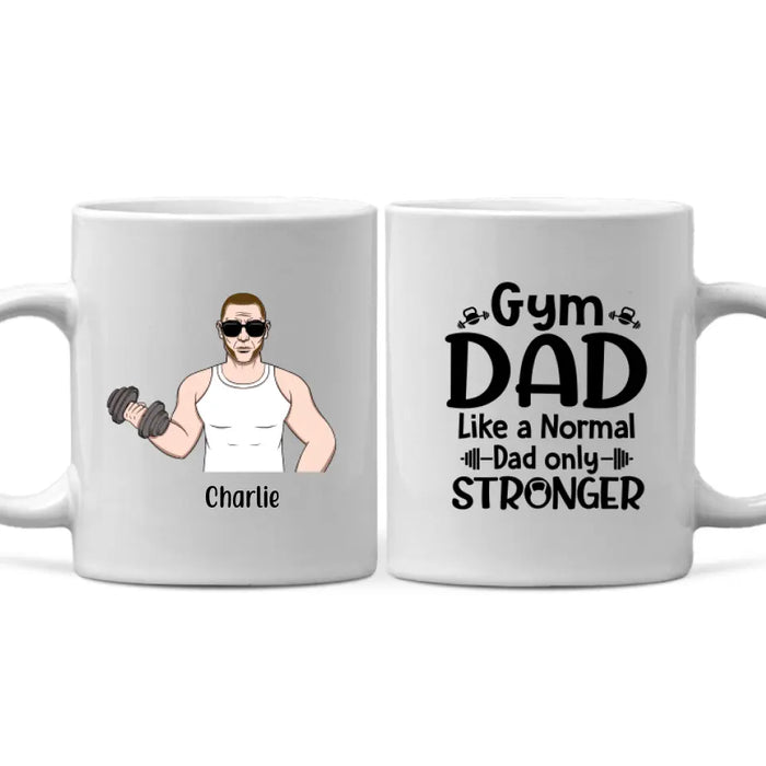 Personalized Mug, Old Gym Man, Gift for Father & Gym Lovers