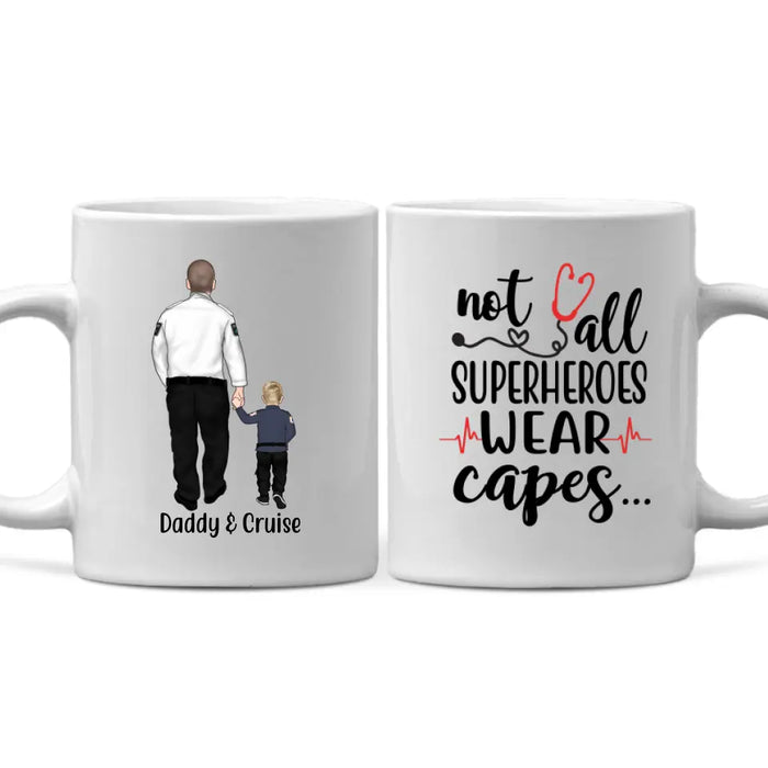 Personalized Mug, Paramedics Parent And Kids, Custom Gift For Family And Paramedics Lovers