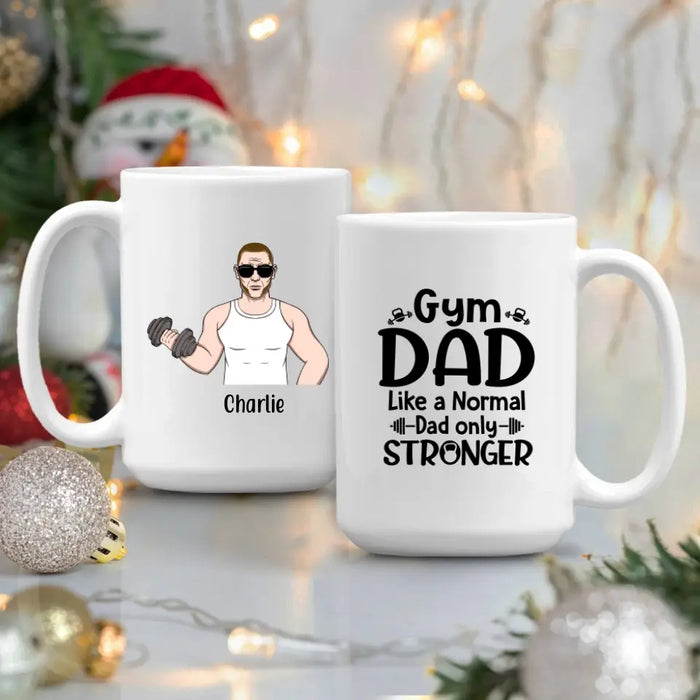 Personalized Mug, Old Gym Man, Gift for Father & Gym Lovers