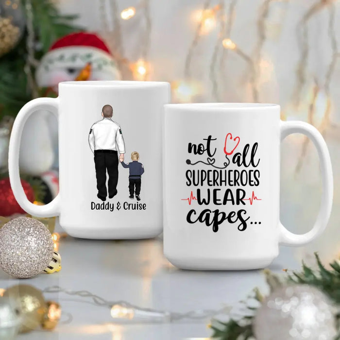 Personalized Mug, Paramedics Parent And Kids, Custom Gift For Family And Paramedics Lovers