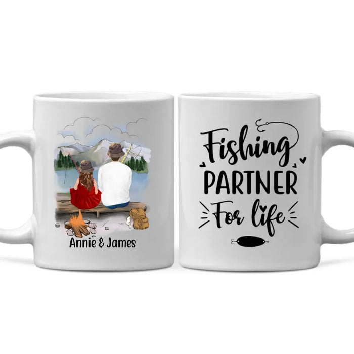 Personalized Mug, Fishing Partners, Fishing With Kids, Custom Gift For Fishing Lovers