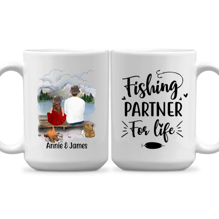 Personalized Mug, Fishing Partners, Fishing With Kids, Custom Gift For Fishing Lovers