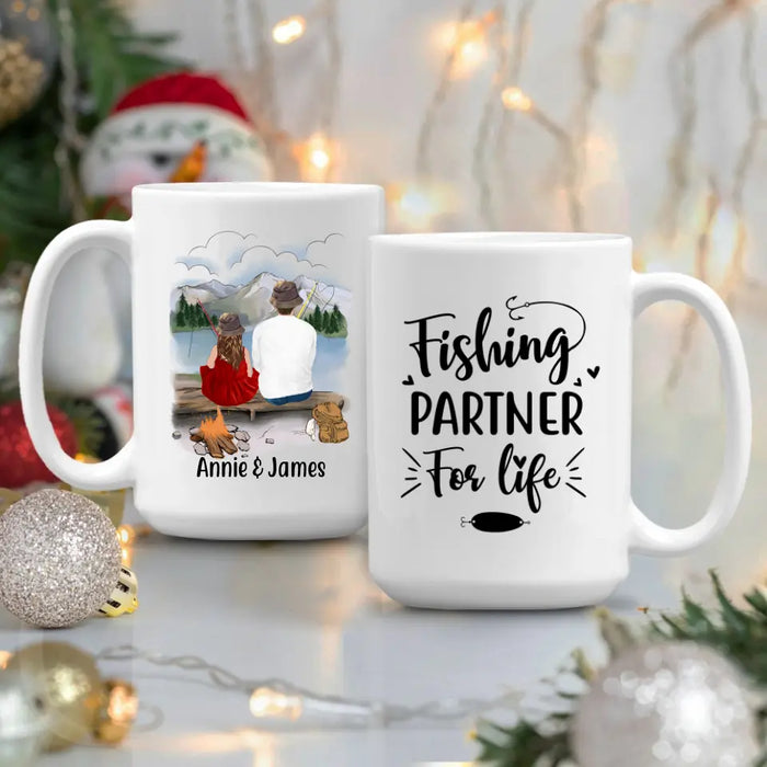 Personalized Mug, Fishing Partners, Fishing With Kids, Custom Gift For Fishing Lovers