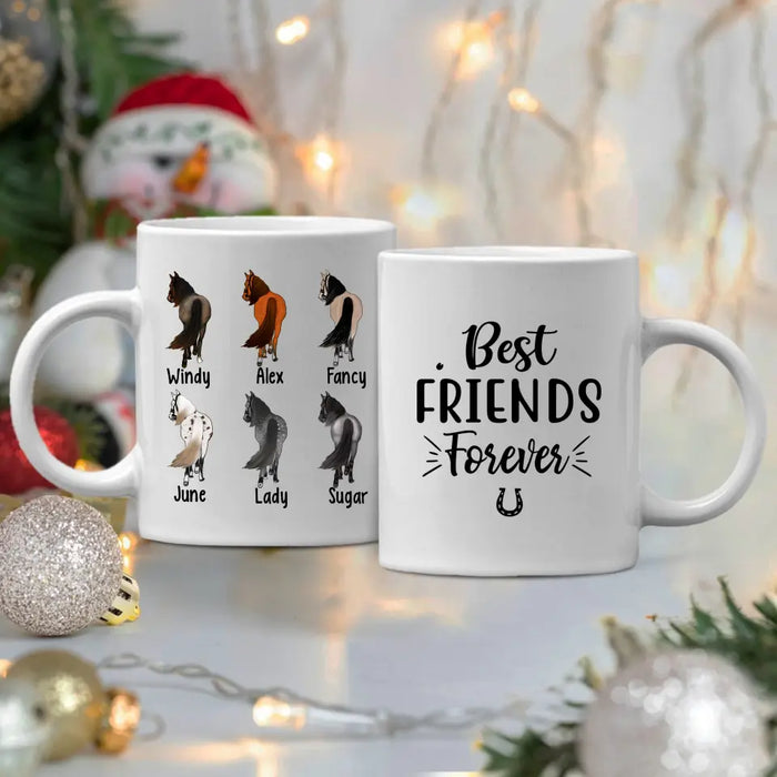 Personalized Mug, Horse Breed - Up To 6 Horses, Gift For Horse Lovers