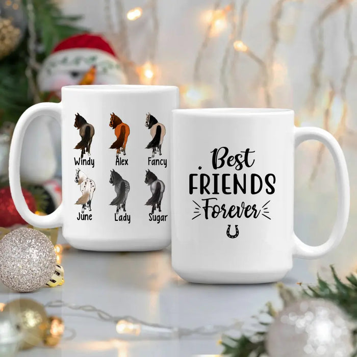 Personalized Mug, Horse Breed - Up To 6 Horses, Gift For Horse Lovers