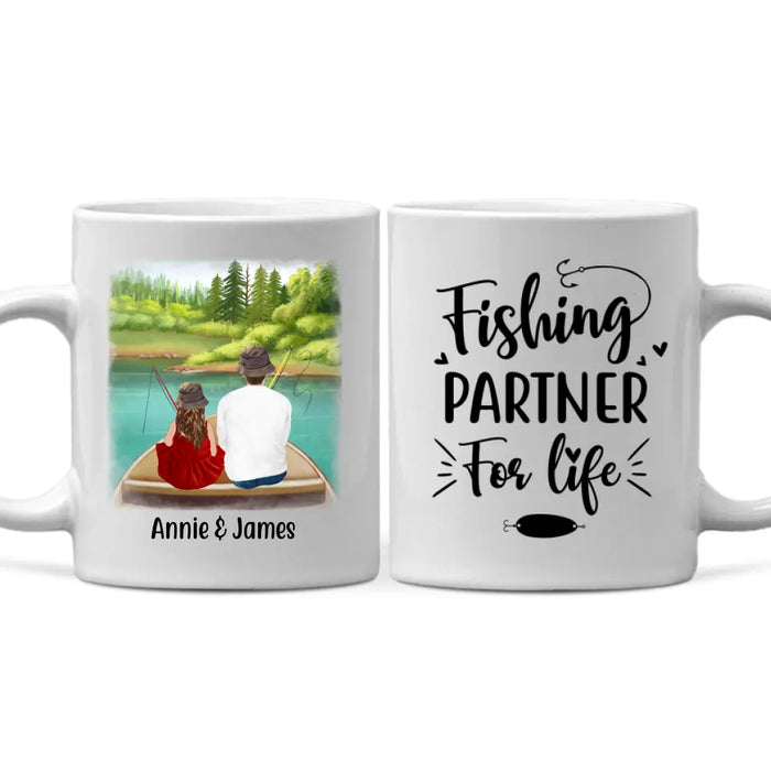 Personalized Mug, Fishing Partners On Boat, Gift For Fishers