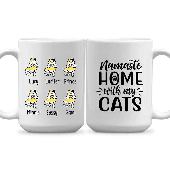 Personalized Mug, Funny Cat Yoga, Gift For Yoga Lovers, Gift For Cat Lovers