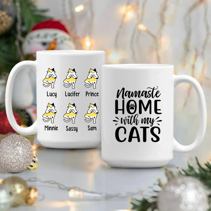 Personalized Mug, Funny Cat Yoga, Gift For Yoga Lovers, Gift For Cat Lovers