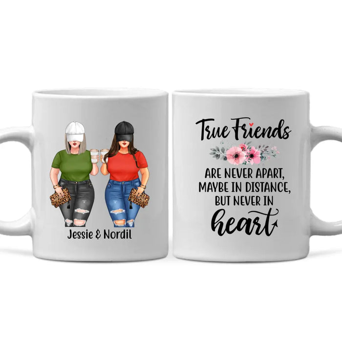 Personalized Mug, Chubby Sisters Drink Together, Gift For Sisters And Friends