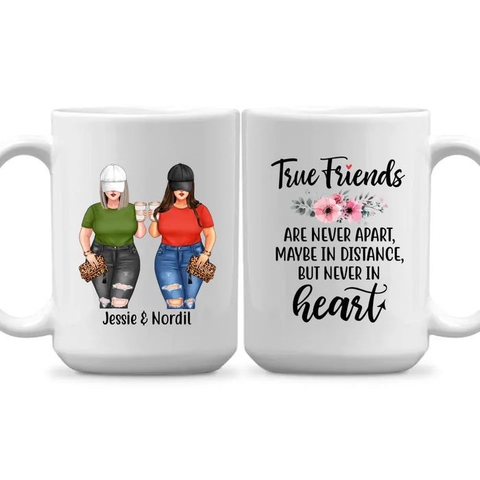 Personalized Mug, Chubby Sisters Drink Together, Gift For Sisters And Friends