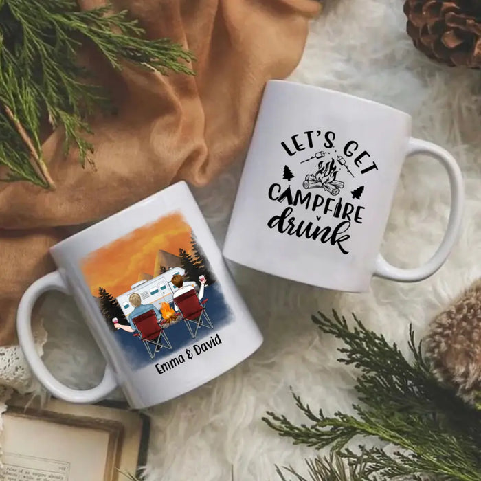 Personalized Mug, Camping Partners - Family, Gift For Campers