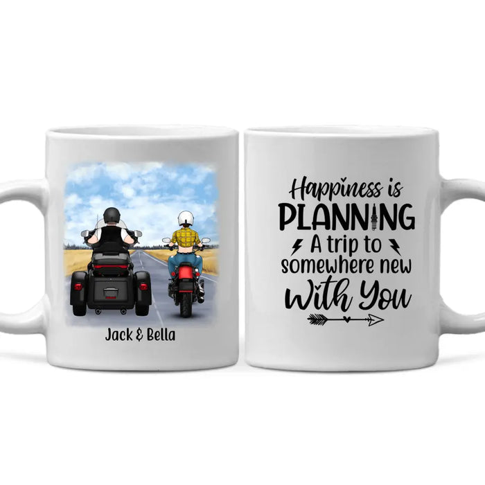 Couple Motorcycle Riding Partners - Personalized Mug For Him, For Her, Motorcycle Lovers