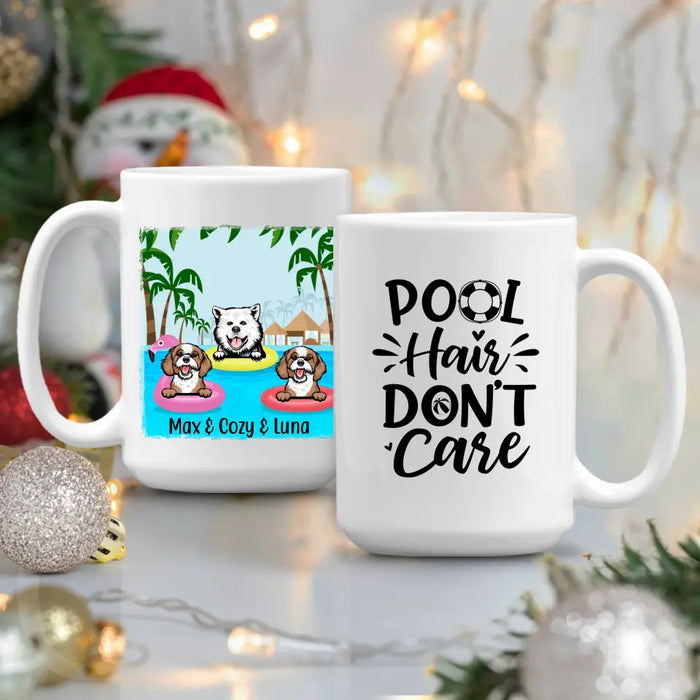 Personalized Mug, Swimming With Dogs, Gift for Dogs Lovers, Swimming Lovers, Summer Gift