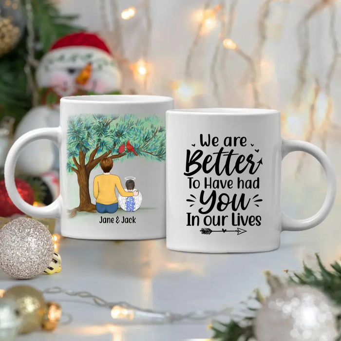 Personalized Mug, Memorial Gift for Children Loss, Loss of Son, Loss of Daughter