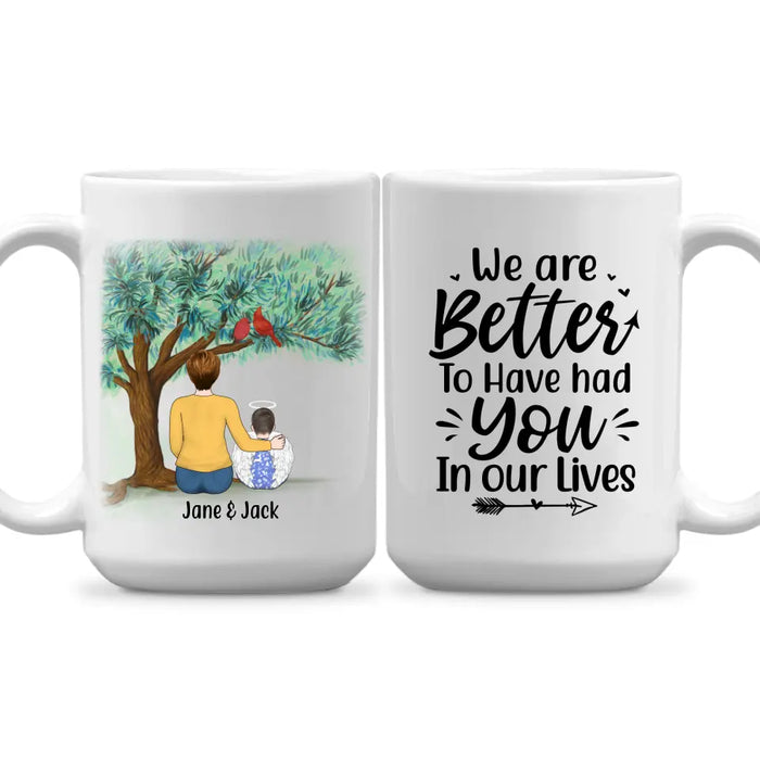 Personalized Mug, Memorial Gift for Children Loss, Loss of Son, Loss of Daughter