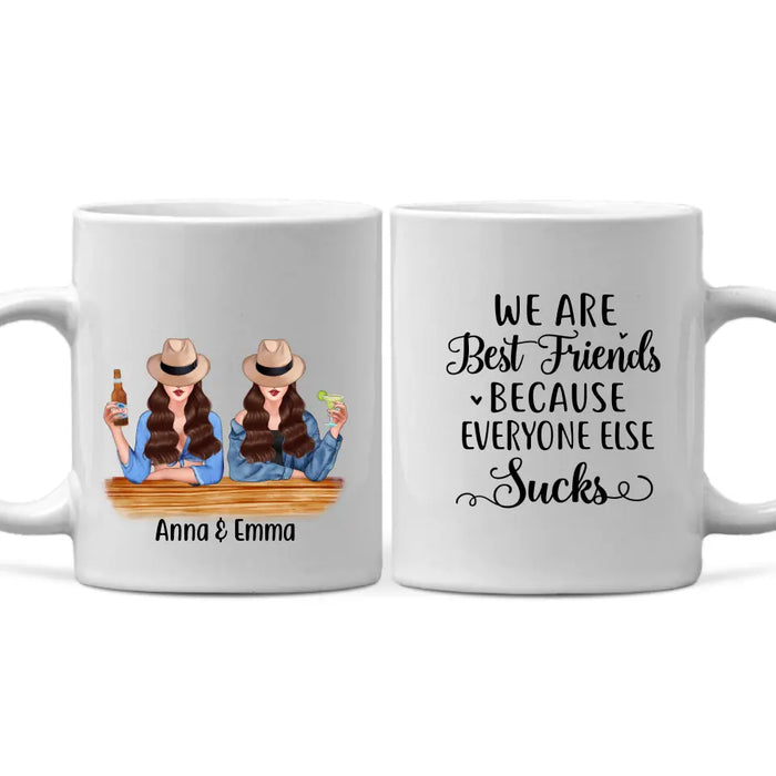 Personalized Mug, Drinking Besties For The Resties, Gift For Sisters