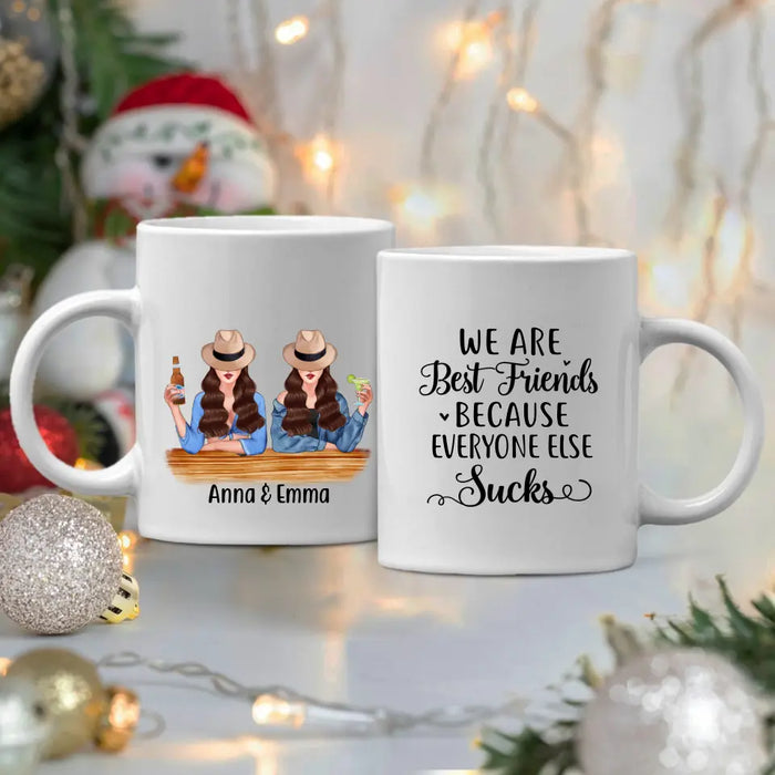 Personalized Mug, Drinking Besties For The Resties, Gift For Sisters