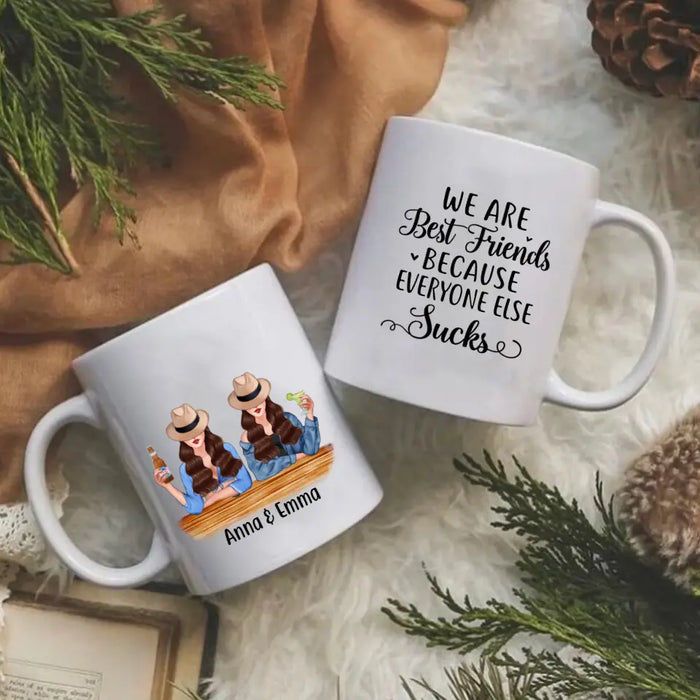 Personalized Mug, Drinking Besties For The Resties, Gift For Sisters