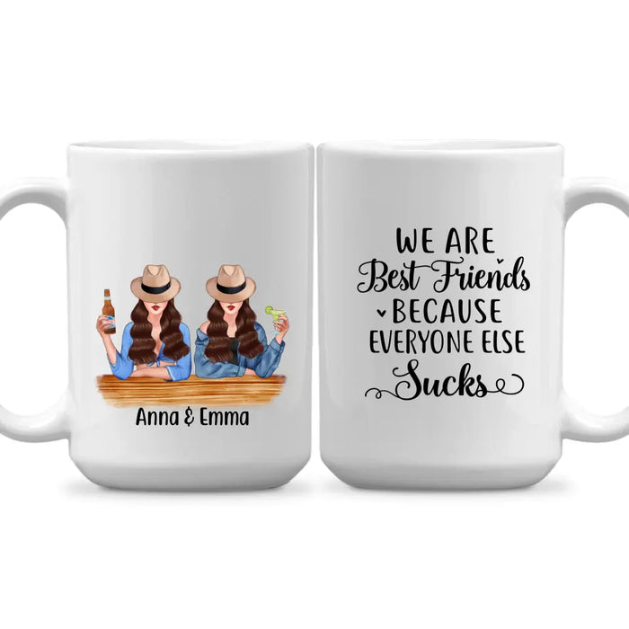 Personalized Mug, Drinking Besties For The Resties, Gift For Sisters