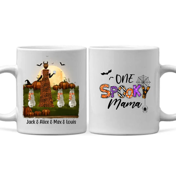 One Spooky Mama - Personalized Gifts Custom Dog Mug for Dog Mom, Dog Lovers