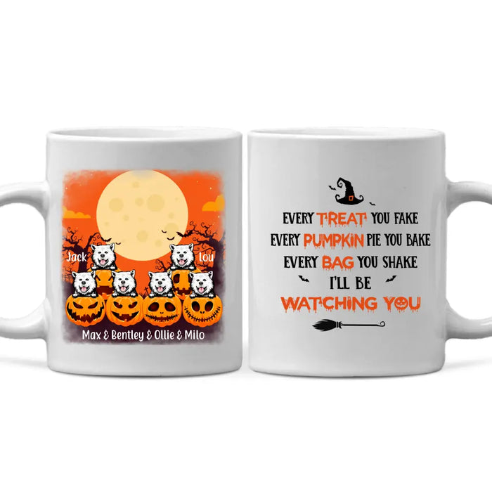 Personalized Mug, Up To 6 Pets, Ready For Halloween, Gift For Dog Lovers, Cat Lovers