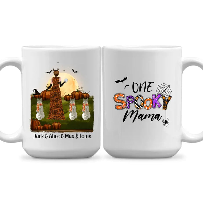 One Spooky Mama - Personalized Gifts Custom Dog Mug for Dog Mom, Dog Lovers