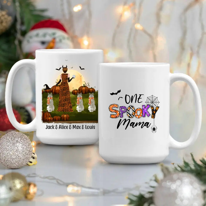 One Spooky Mama - Personalized Gifts Custom Dog Mug for Dog Mom, Dog Lovers