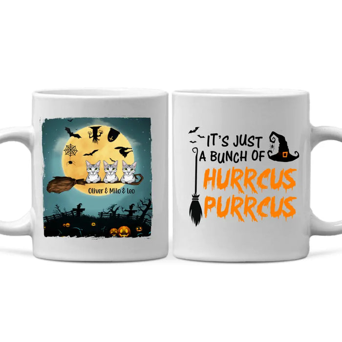 Personalized Mug, Buckle Up Buttercup, Up To 3 Cats, Halloween Gift For Cat Lovers