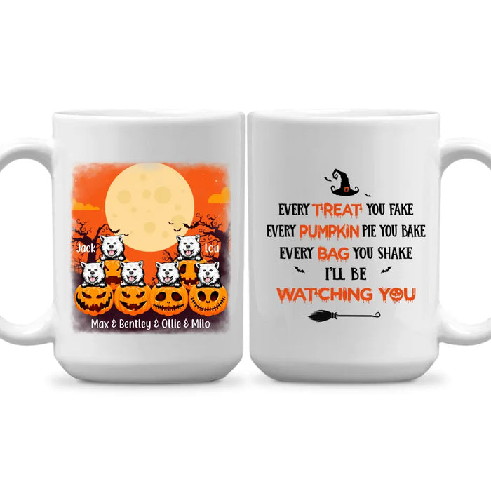 Personalized Mug, Up To 6 Pets, Ready For Halloween, Gift For Dog Lovers, Cat Lovers