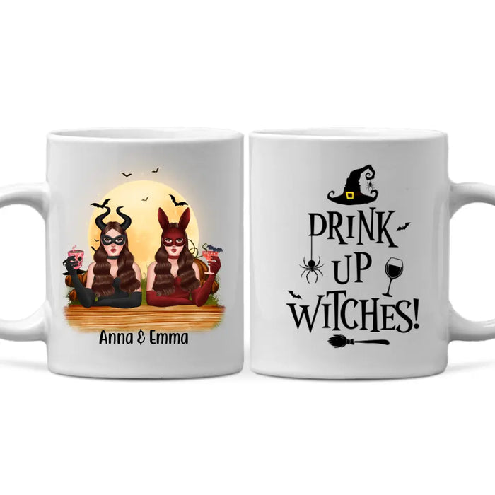 Personalized Mug, Drink Up Witches - Halloween Gift, Gift For Sisters, Best Friends