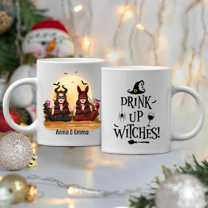 Personalized Mug, Drink Up Witches - Halloween Gift, Gift For Sisters, Best Friends