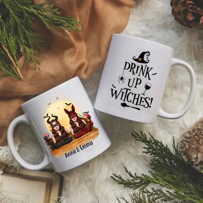 Personalized Mug, Drink Up Witches - Halloween Gift, Gift For Sisters, Best Friends