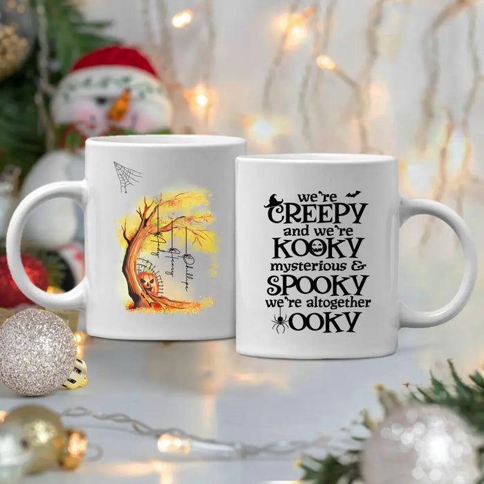 Personalized Mug, Halloween Family Tree, We're Spooky, Gifts For Halloween Family