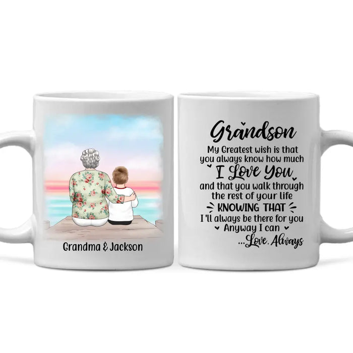 Personalized Mug for Grandson from Grandma - Custom Gift