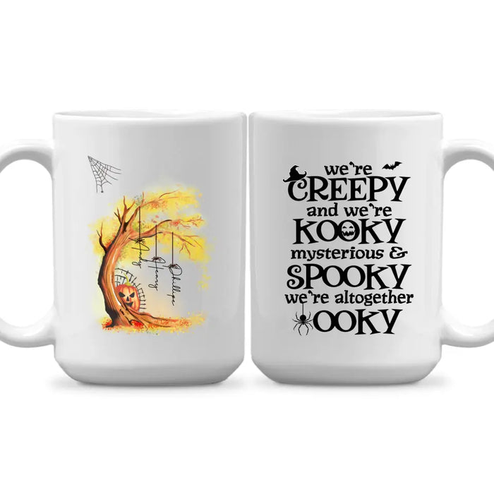 Personalized Mug, Halloween Family Tree, We're Spooky, Gifts For Halloween Family