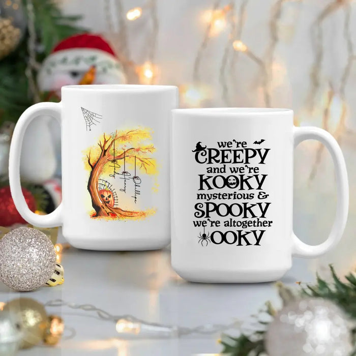 Personalized Mug, Halloween Family Tree, We're Spooky, Gifts For Halloween Family