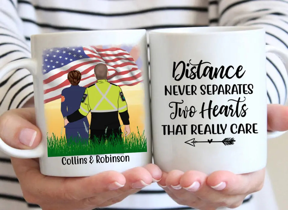 Personalized Mug, First Responder Couple and Friends - Gift For First Responders Police Firefighter Nurse EMT Paramedic