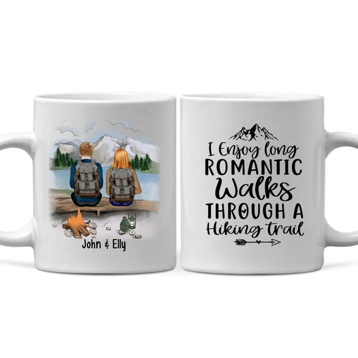 Personalized Mug, Hiking Couple And Sisters, Best Friends, Gift For Hikers