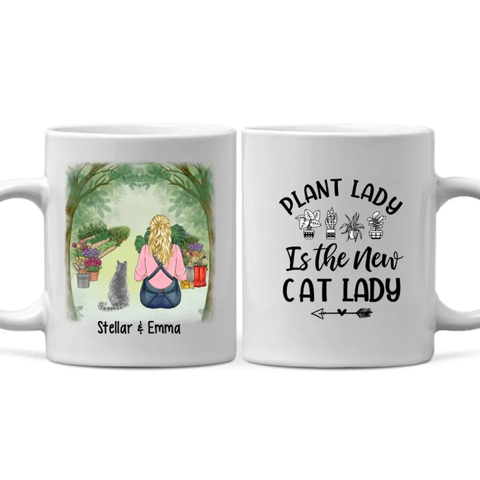 Personalized Mug, All I Need Is Gardening With My Cat, Gift For Gardeners And Cat Lovers