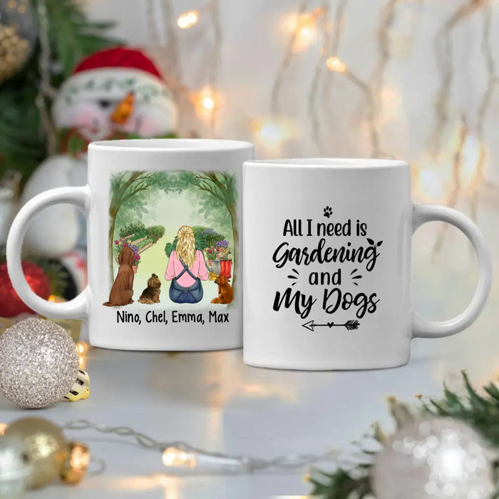 Personalized Mug, Plant Lady Is The New Dog Lady, Gift For Gardeners And Dog Lovers