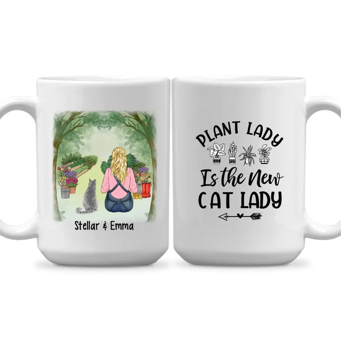 Personalized Mug, All I Need Is Gardening With My Cat, Gift For Gardeners And Cat Lovers