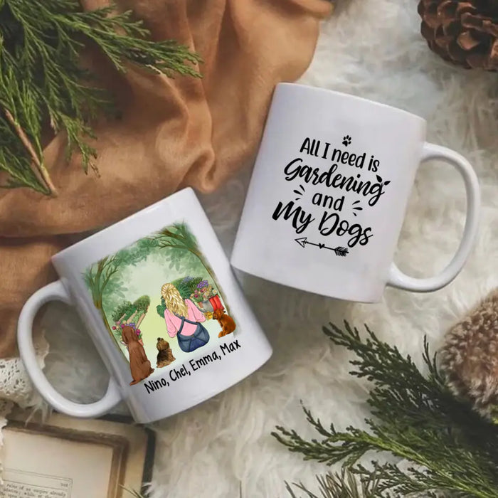 Personalized Mug, Plant Lady Is The New Dog Lady, Gift For Gardeners And Dog Lovers