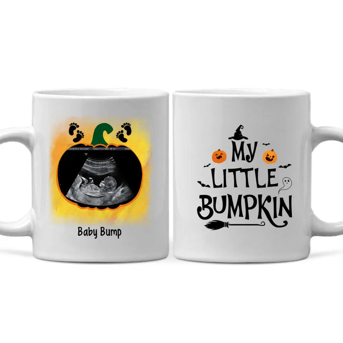 Personalized Mug, Little Bumpkin, Upload Photo Gifts, Gifts For Mom To Be, Gifts For Halloween