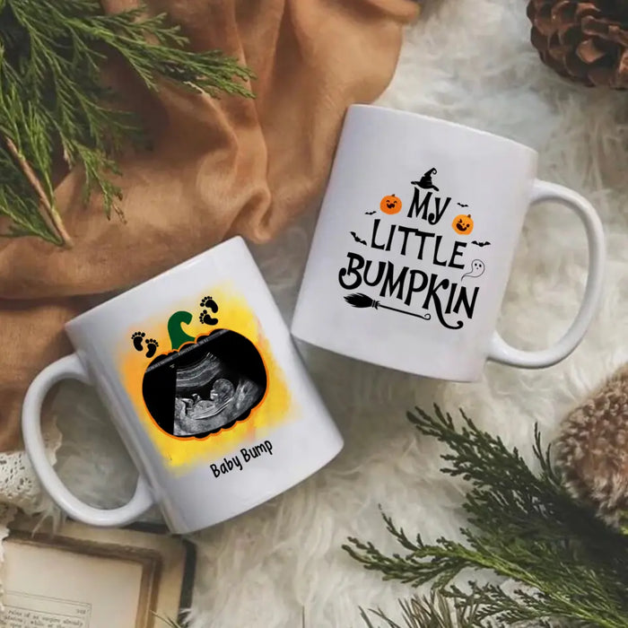 Personalized Mug, Little Bumpkin, Upload Photo Gifts, Gifts For Mom To Be, Gifts For Halloween