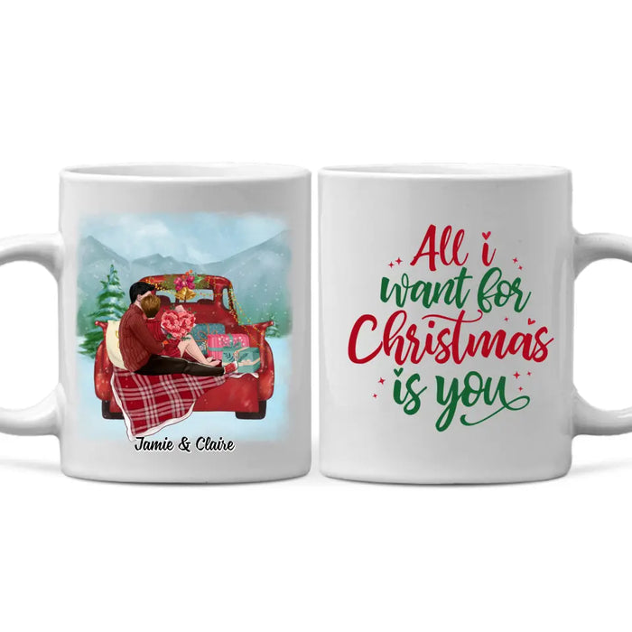 Personalized Mug, All I Want For Christmas Is You, Christmas Gift For Couples