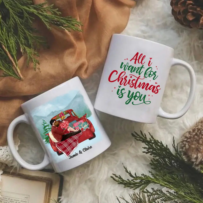 Personalized Mug, All I Want For Christmas Is You, Christmas Gift For Couples