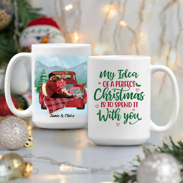 Personalized Mug, All I Want For Christmas Is You, Christmas Gift For Couples