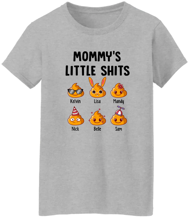 Mommy's Little Shits - Personalized Funny Gift For Mom Shirt, Mother's Day Gift, Mom Gift