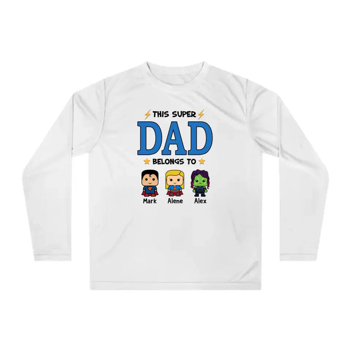 This Super Dad Belongs To - Father's Day Personalized Gifts Custom Heroes Shirt For Dad, Super Hero Lovers